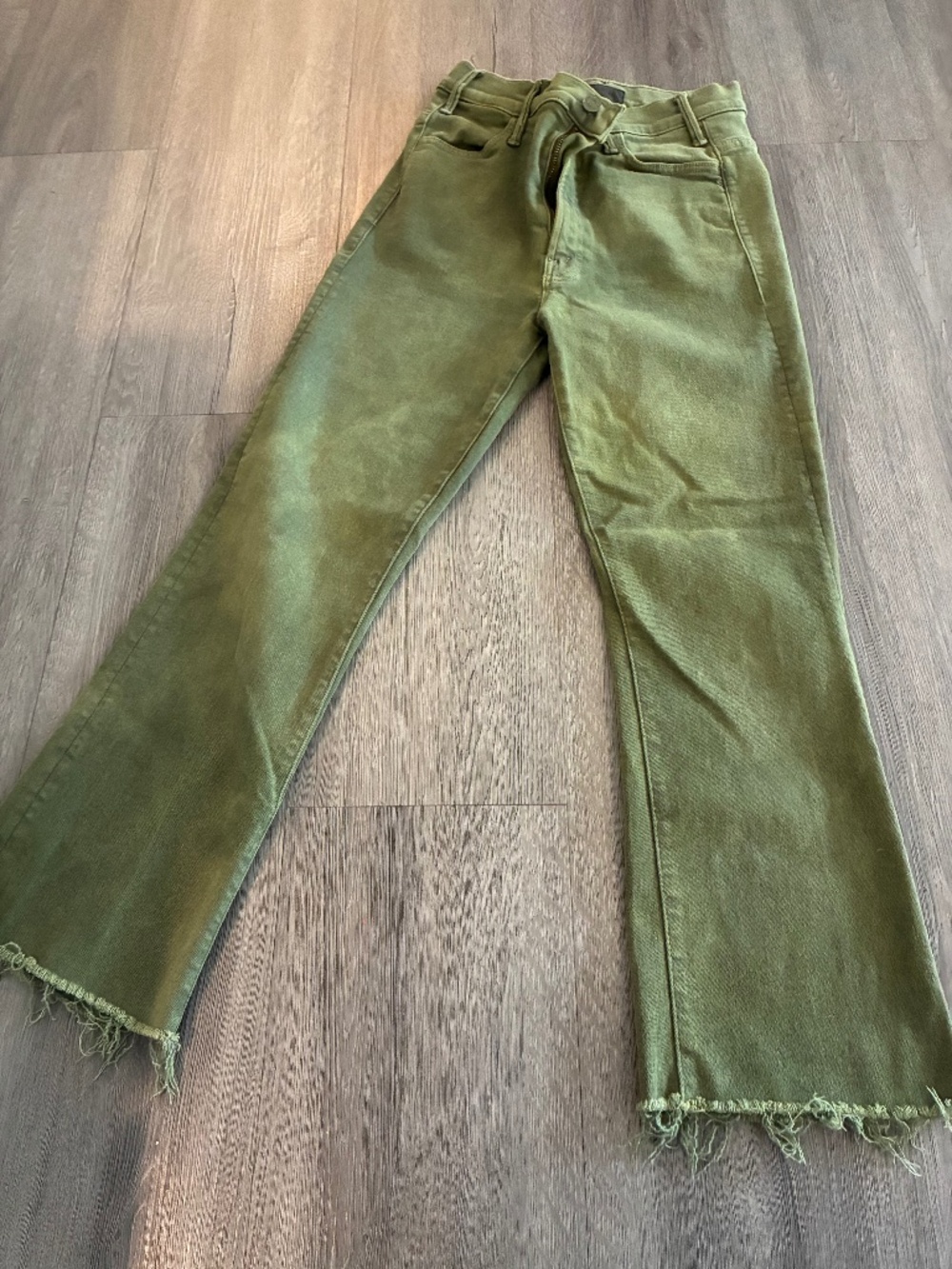 MOTHER green flare jeans woman size 26